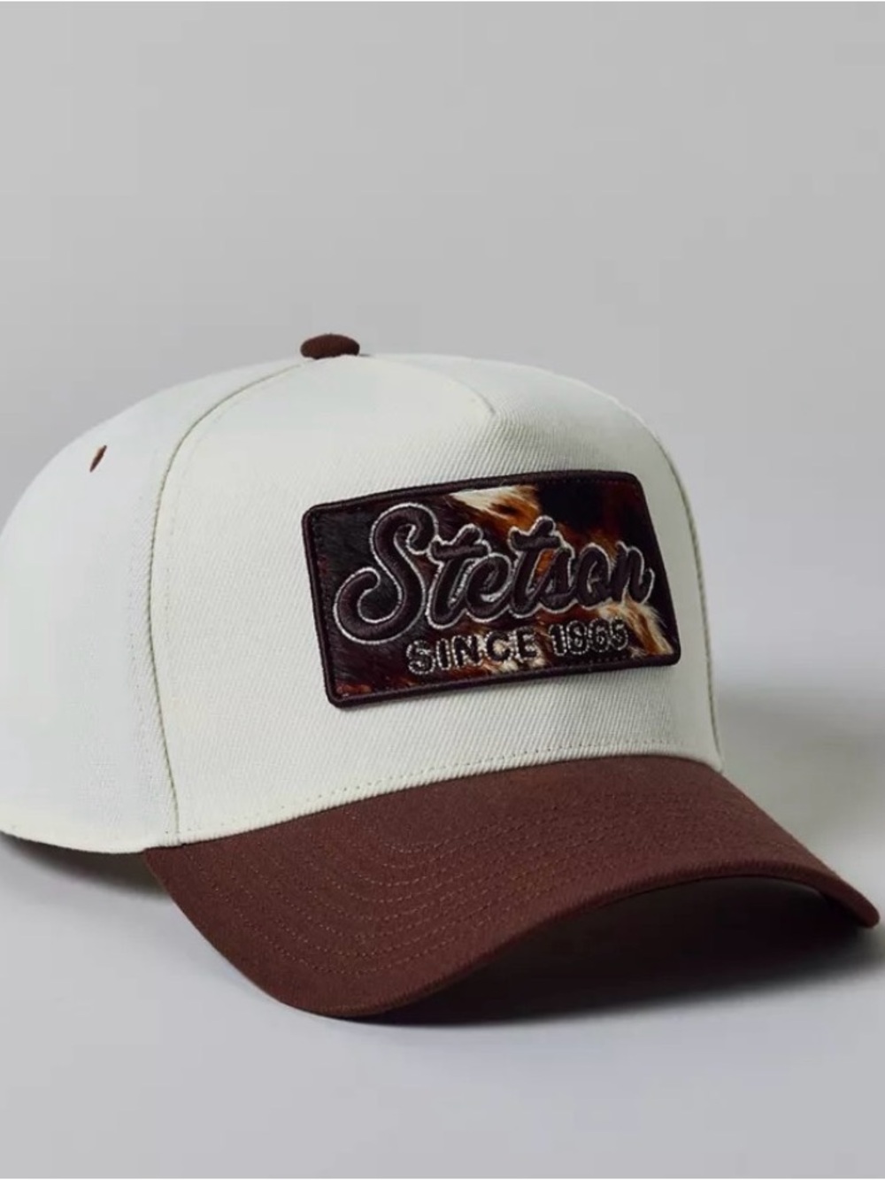 Stetson Cowhide Patch Trucker Hat